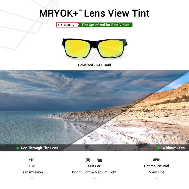 Mryok+ Polarized Replacement Lenses for Oakley Crosshair New 2012 OO4060-24K Gold - Image 4